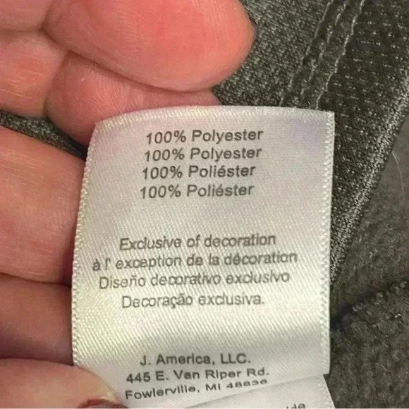 John Deere Gray 1/4 Zip Long Sleeve Pullover Top Men's Size X-Large - Picture 8 of 8